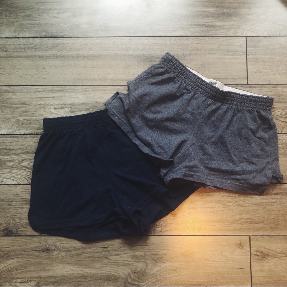Two Pairs of Soffe Shorts, Grey and Navy